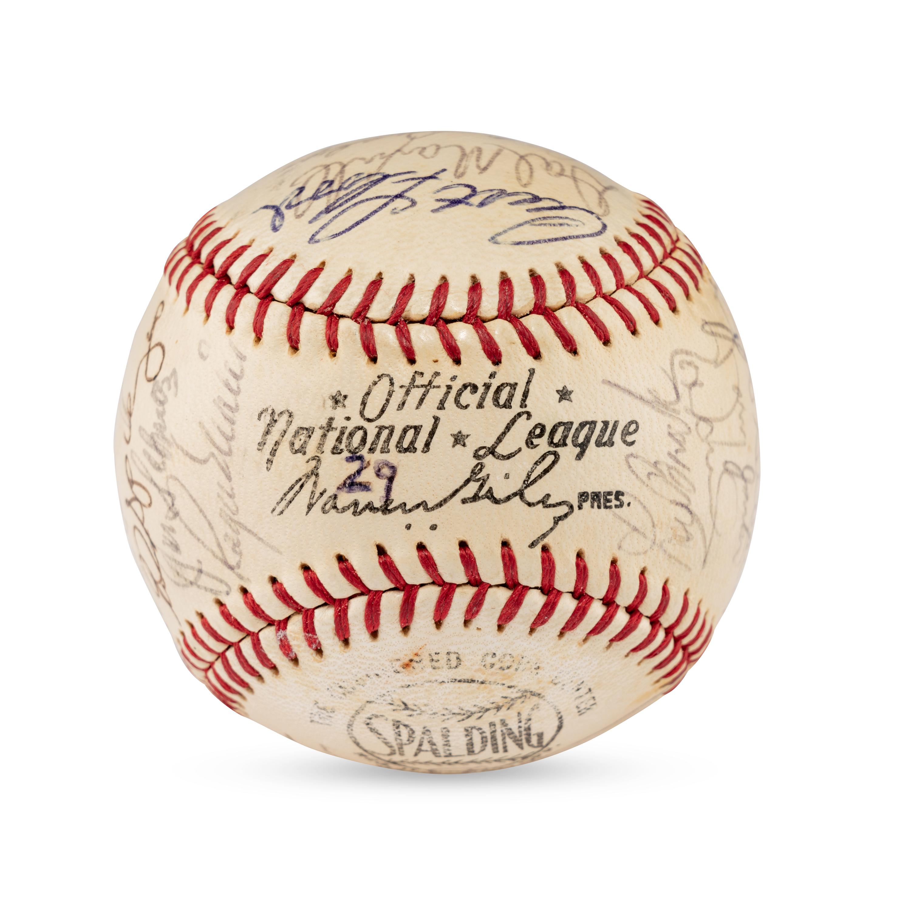 A 1968 St. Louis Cardinals Team Signed Autograph Baseball
