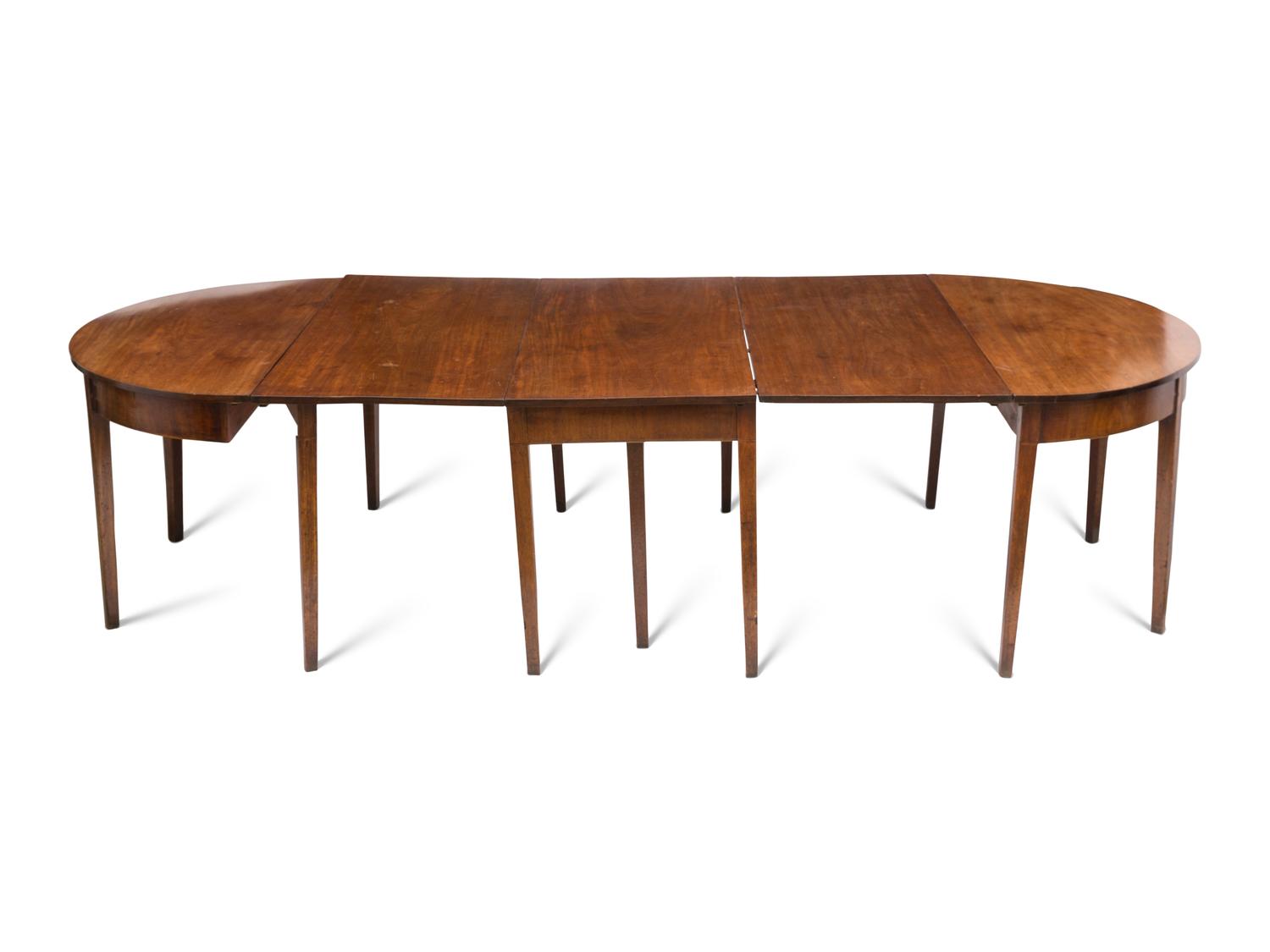 A George III Mahogany Gate-Leg Dining Table