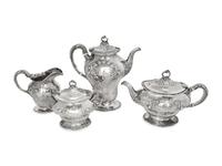 A Gorham Silver Four-Piece Tea and Coffee Service