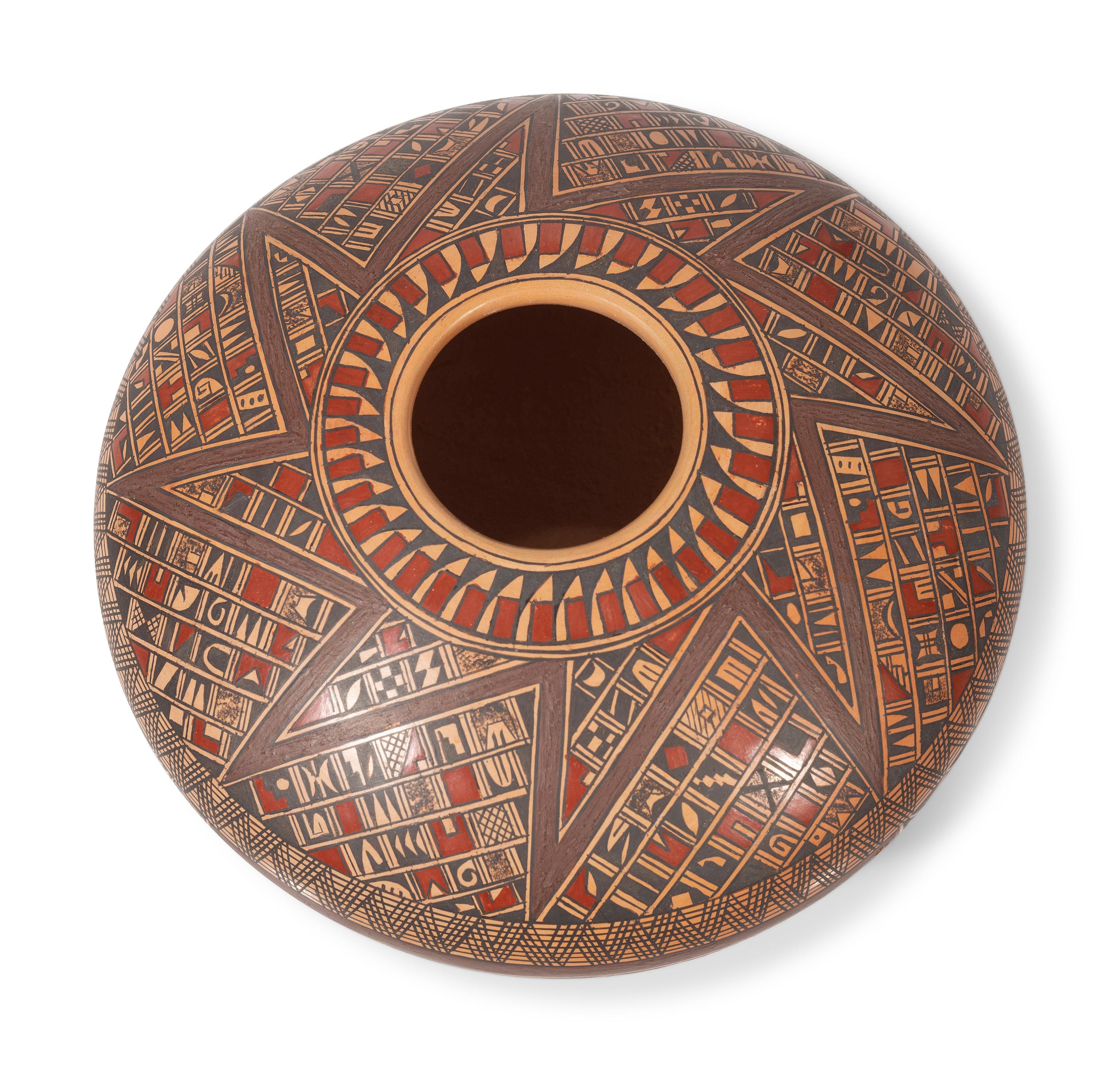 Polychrome Pottery Bowl