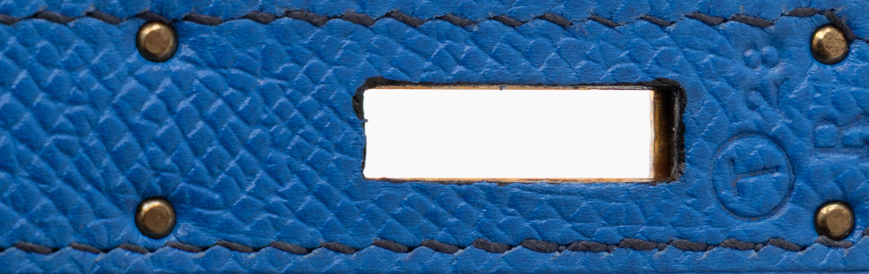 Hermès, Kelly 32 in Bleu France Epsom