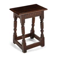 An English Oak Joined Stool