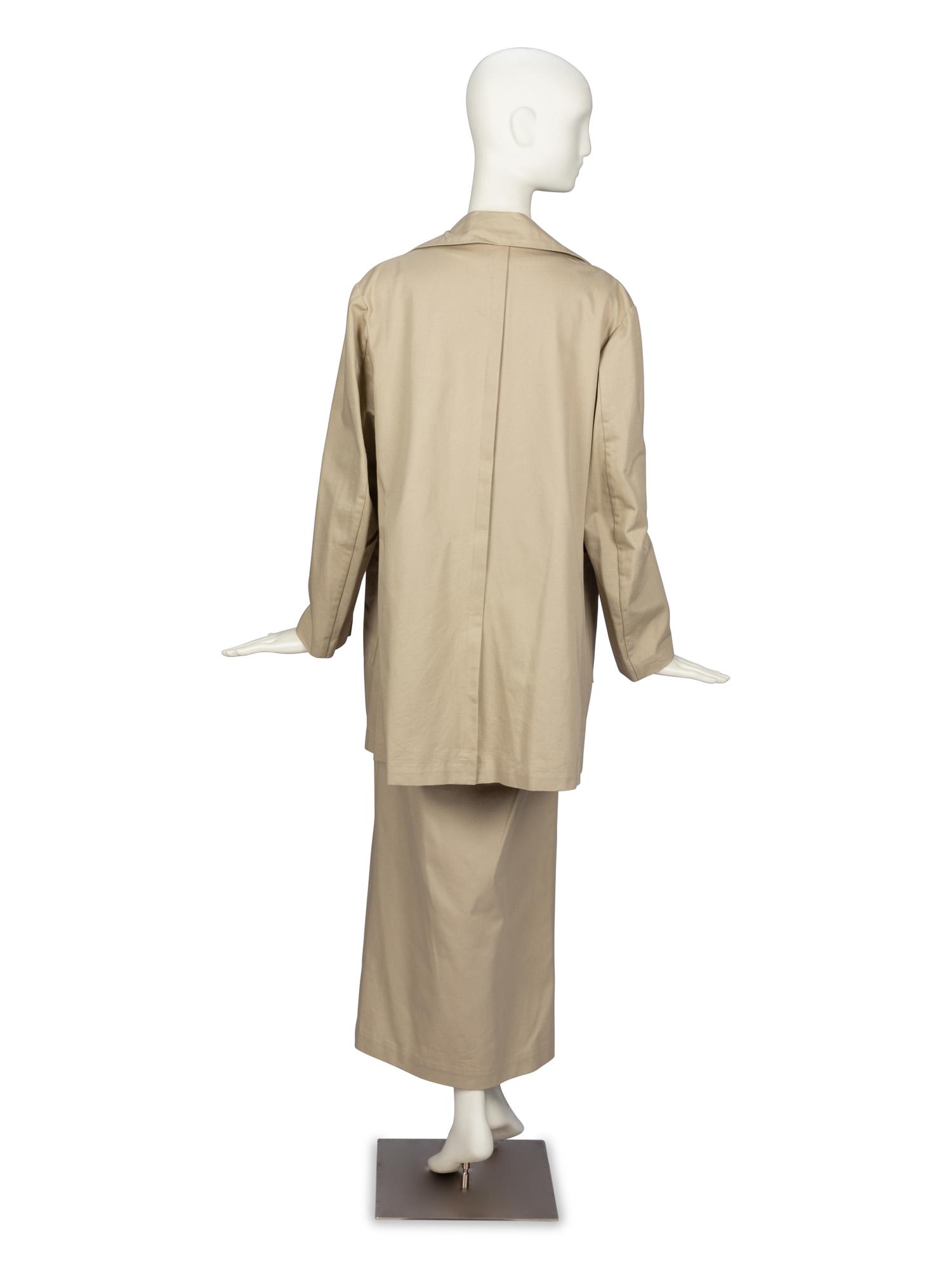 Yohji Yamamoto, Tan Twill Skirt Ensemble