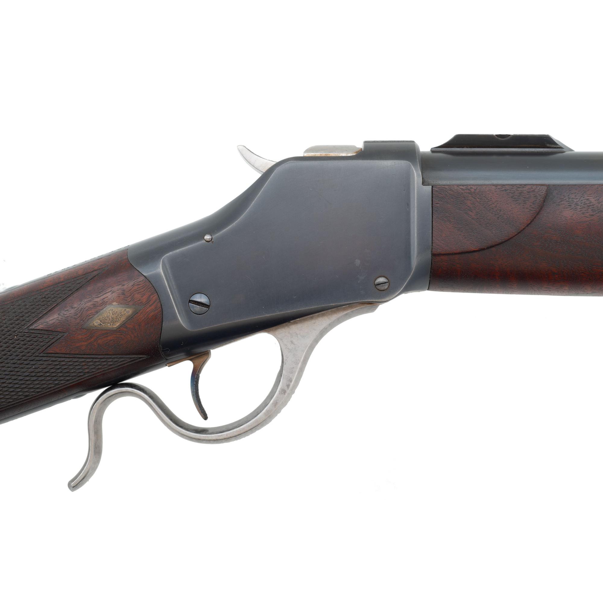 *Custom John Oberlies Winchester Model 1885 High Wall Rifle in .30-40 Krag