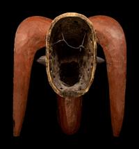 Two Mossi Wood Masks