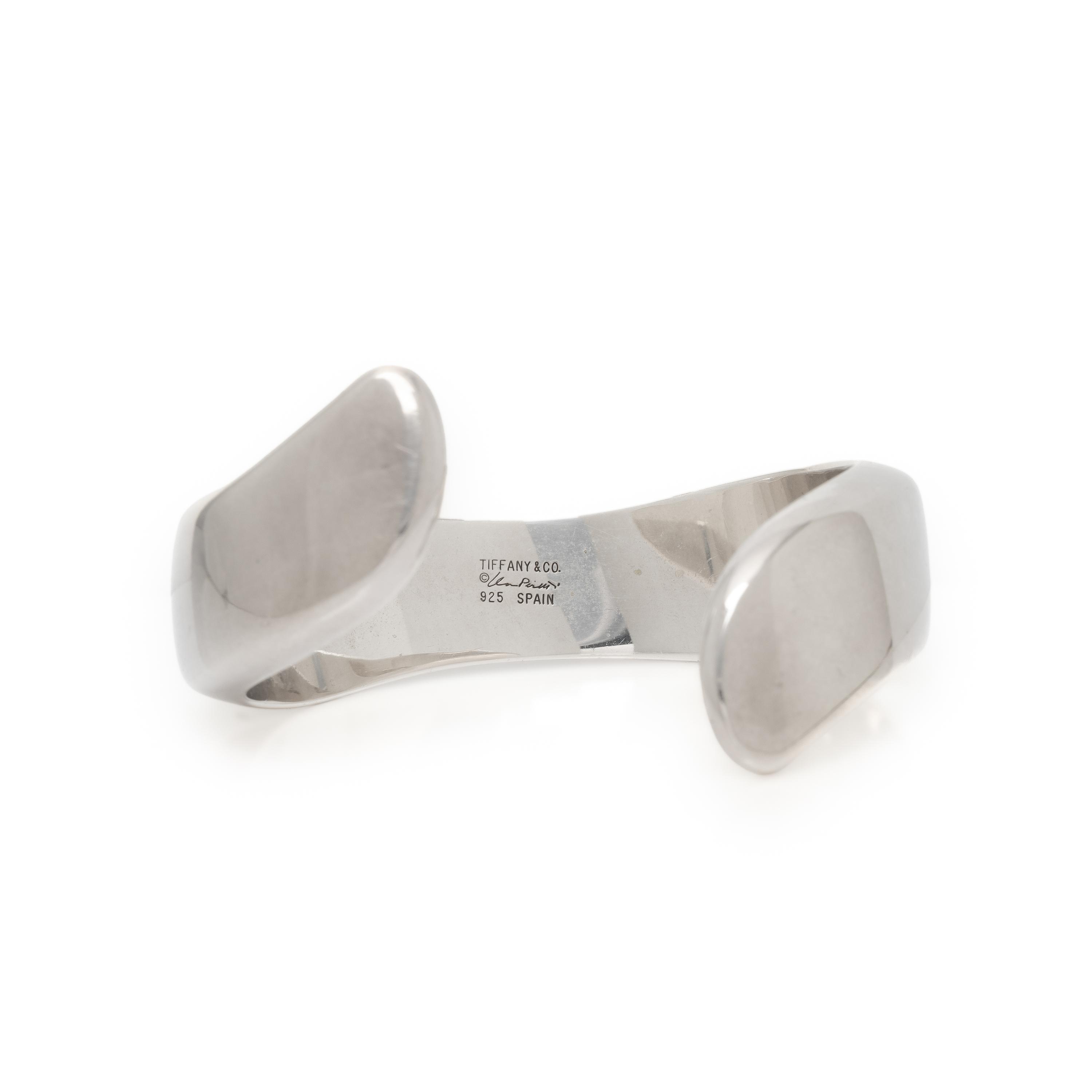 Tiffany & Co., Elsa Peretti, 'Swirl Cuff', Sterling Silver Bracelet
