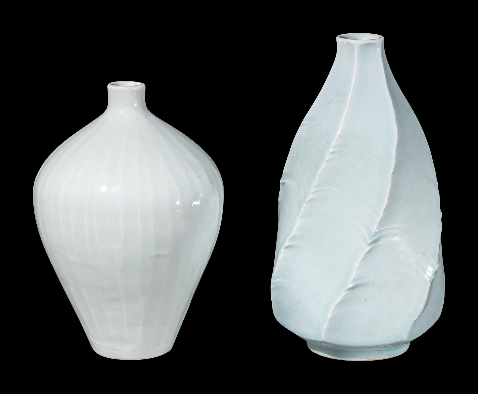 Two Japanese Studio Porcelain Vases