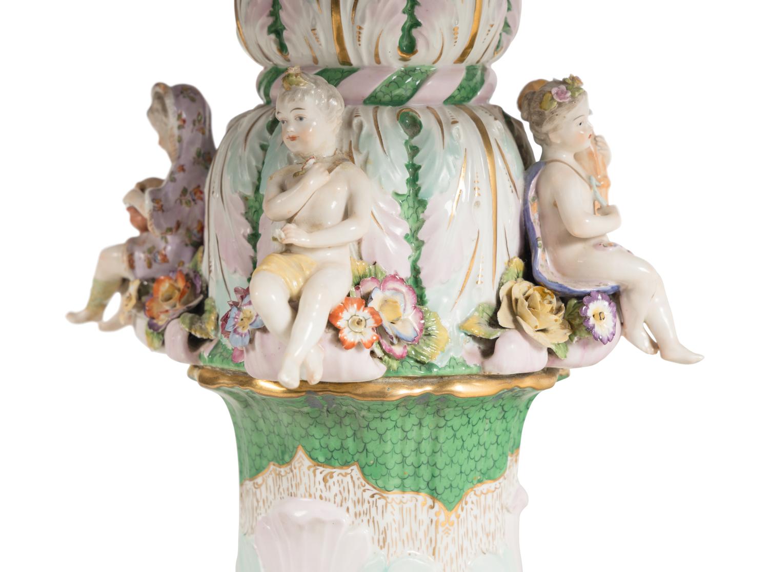 A Meissen Porcelain Center Table