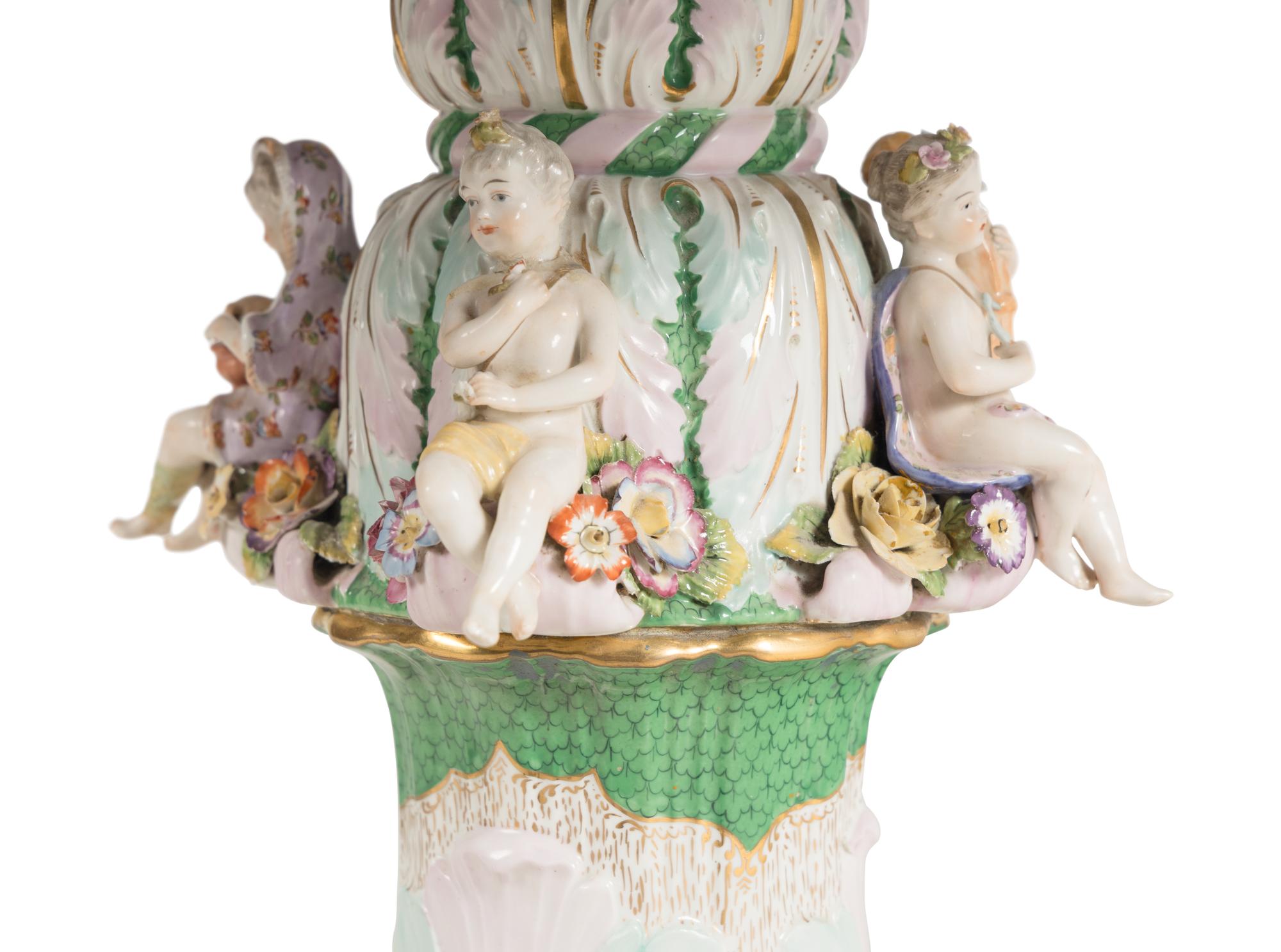 A Meissen Porcelain Center Table
