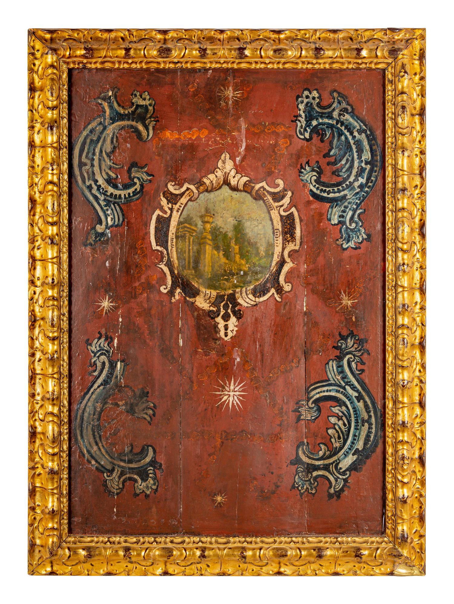 A Set of Four Italian Painted Panels