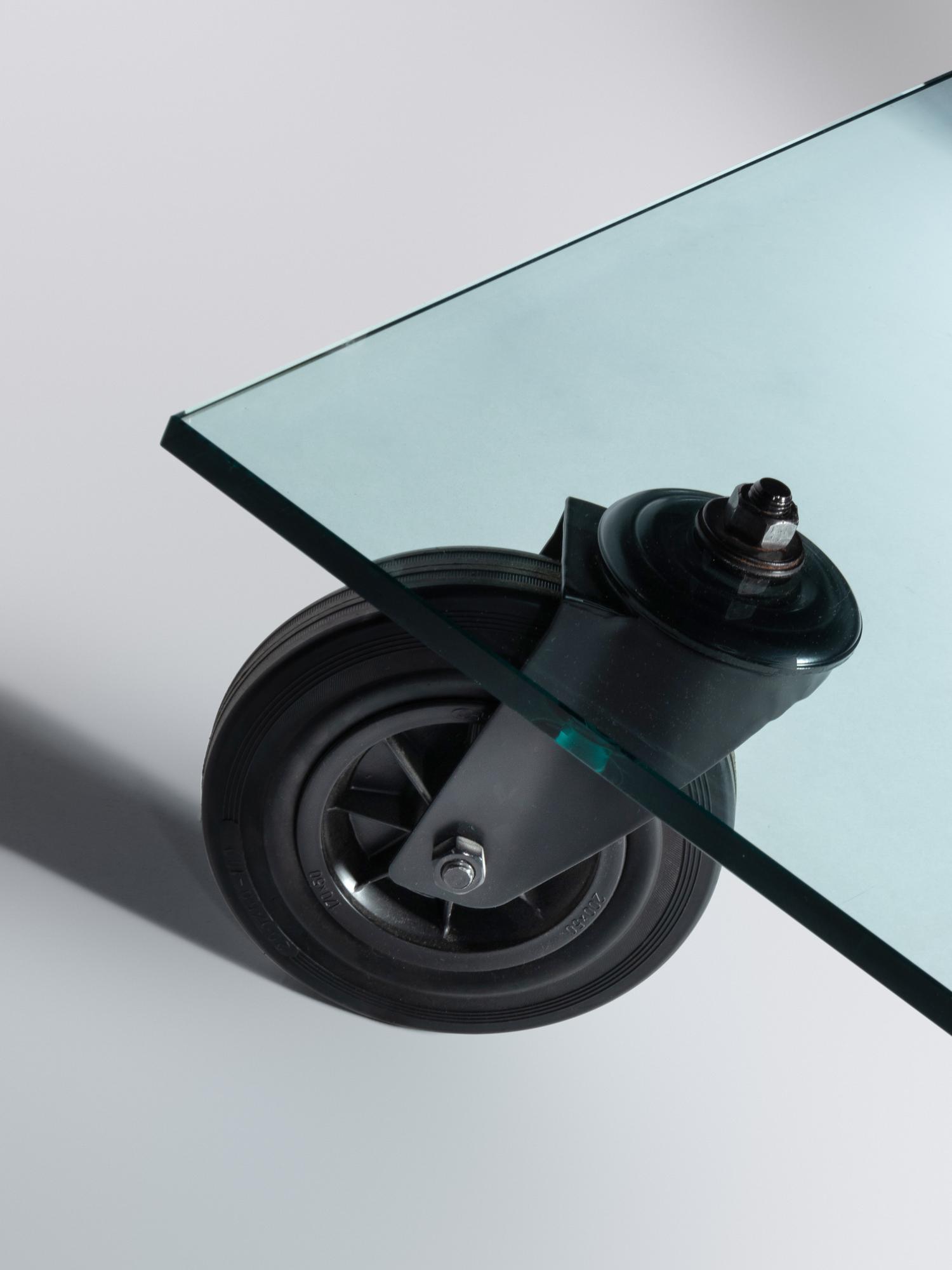 'Tavolo con Ruote' Coffee Table Fontana Arte, Italy