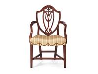 A Federal Carved Mahogany Armchair