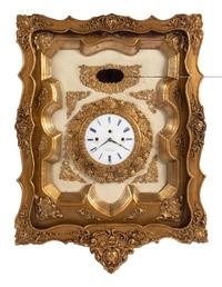 A Continental Giltwood Wall Clock