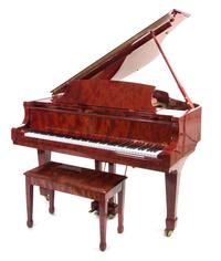 A Pramberger Baby Grand Piano, Length 66 inches.