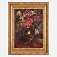 Theresa Ferber Bernstein (American/Polish, 1890–2002) Roses and Tulips in a Glass Vase; with Study Verso