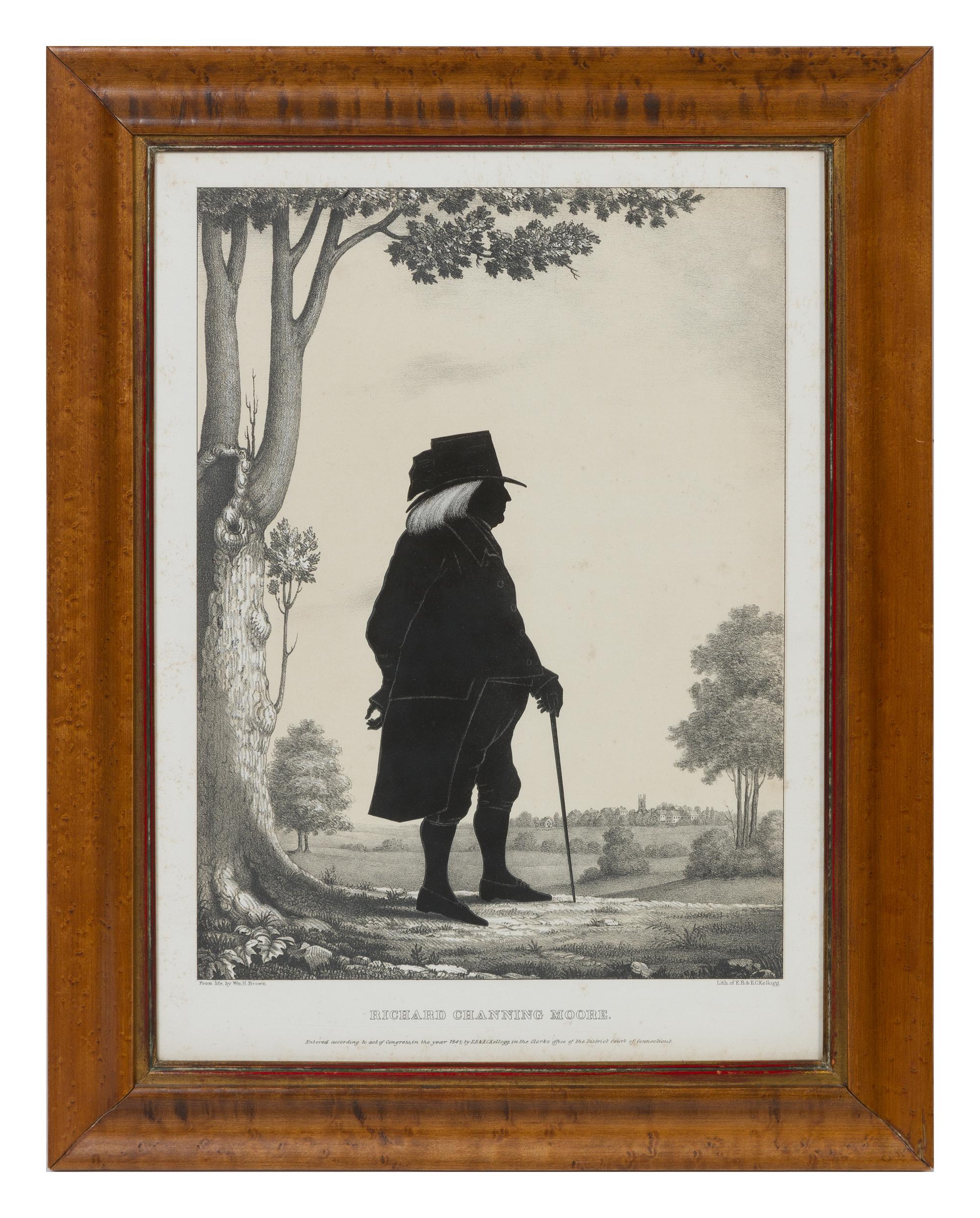 A Group of Two English Prints Height 19 x width 15 inches (framed).