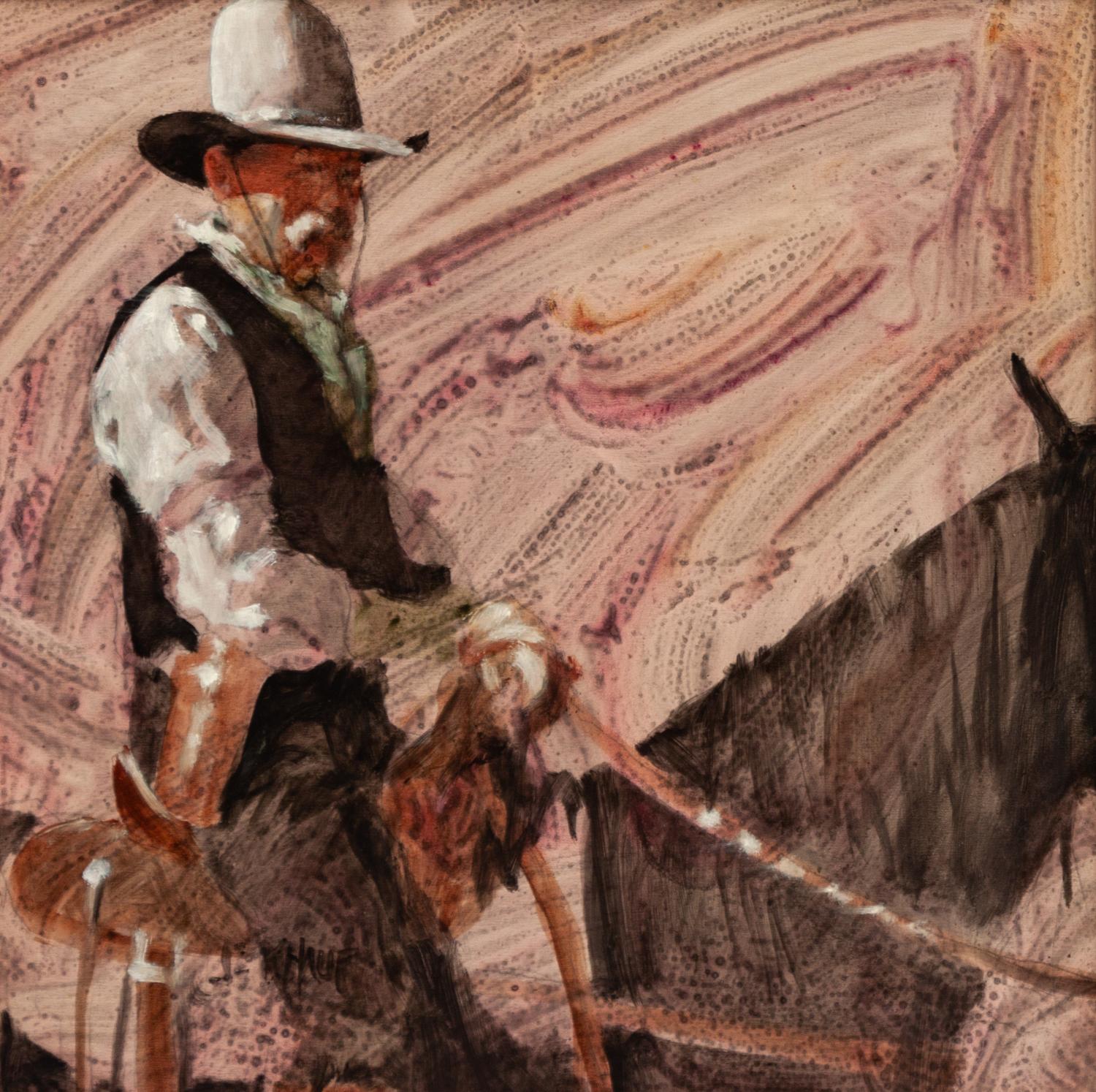 Cowboy on Horseback