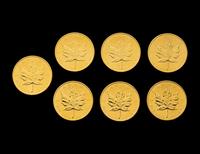 [CANADA] A Group of Seven 1980 Maple Leaf $50 Gold Coins