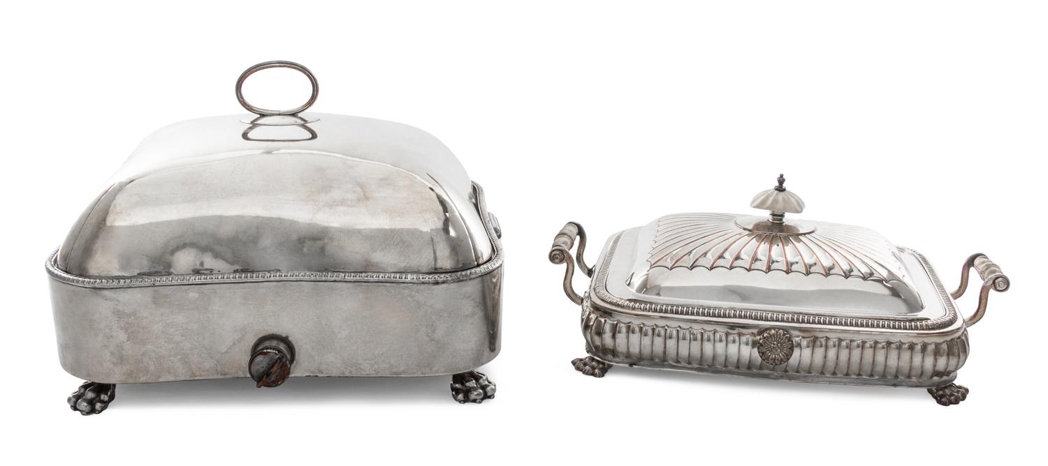 A Collection of Silver-Plate Serving Articles, 20th Century, comprising warming stands of various form and size.