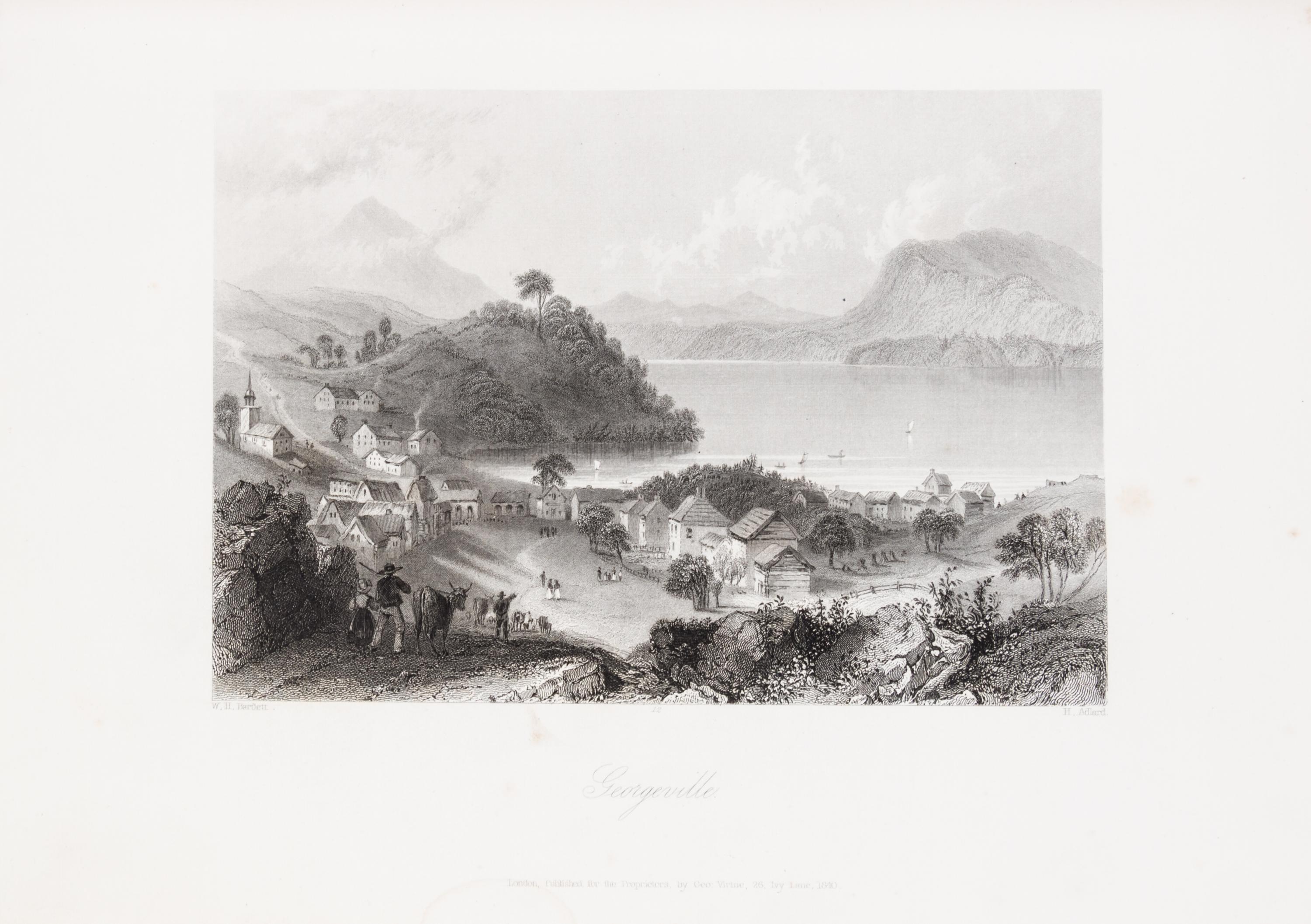 (CANADA) WILLIS, N.P. Canadian Scenery, Illustrated. London, 1842. 2 vols. With map and 117 plates by William Bartlett.