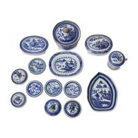 A Group of Fourteen Chinese Export Porcelain Nanking Tablewares
