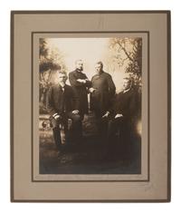 BARRY, David F. (1854-1934), photographer. Two photographs of US Indian Agents, incl. James McLaughlin and R.H. Pratt.