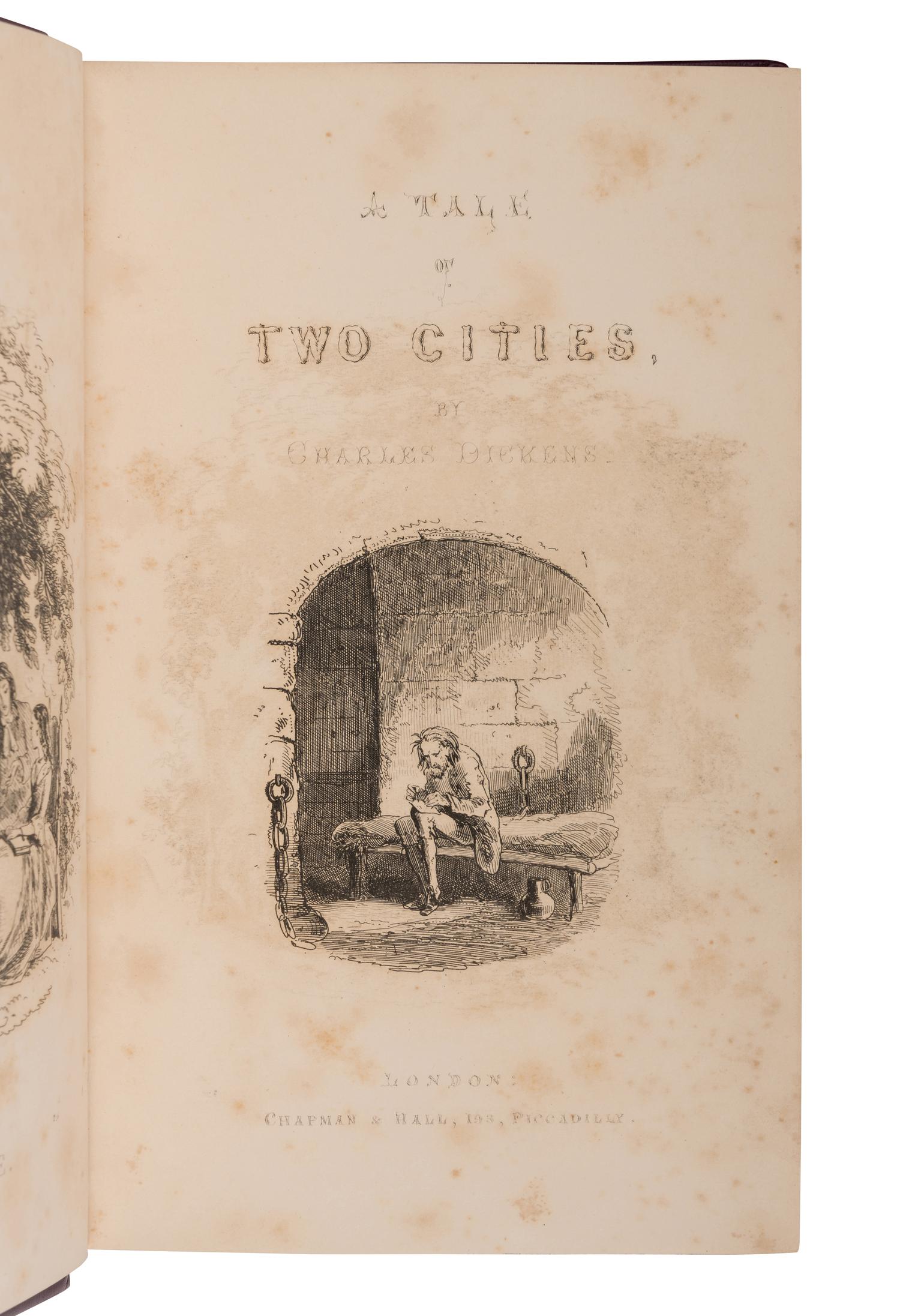 DICKENS, Charles (1812-1870). A Tale of Two Cities. London: Chapman & Hall, 1859.