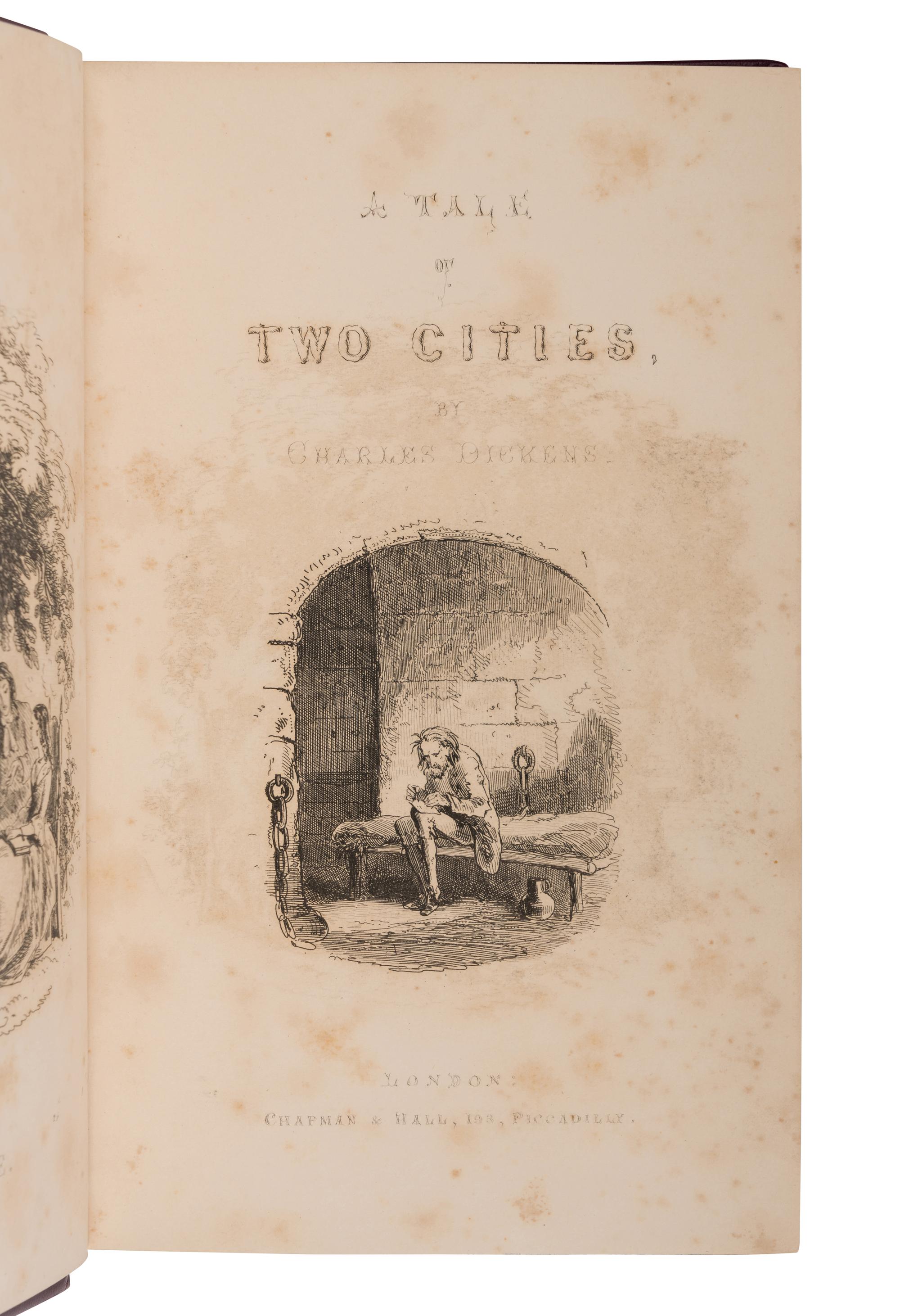 DICKENS, Charles (1812-1870). A Tale of Two Cities. London: Chapman & Hall, 1859.