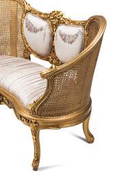 A Pair of Louis XV Style Giltwood Settees