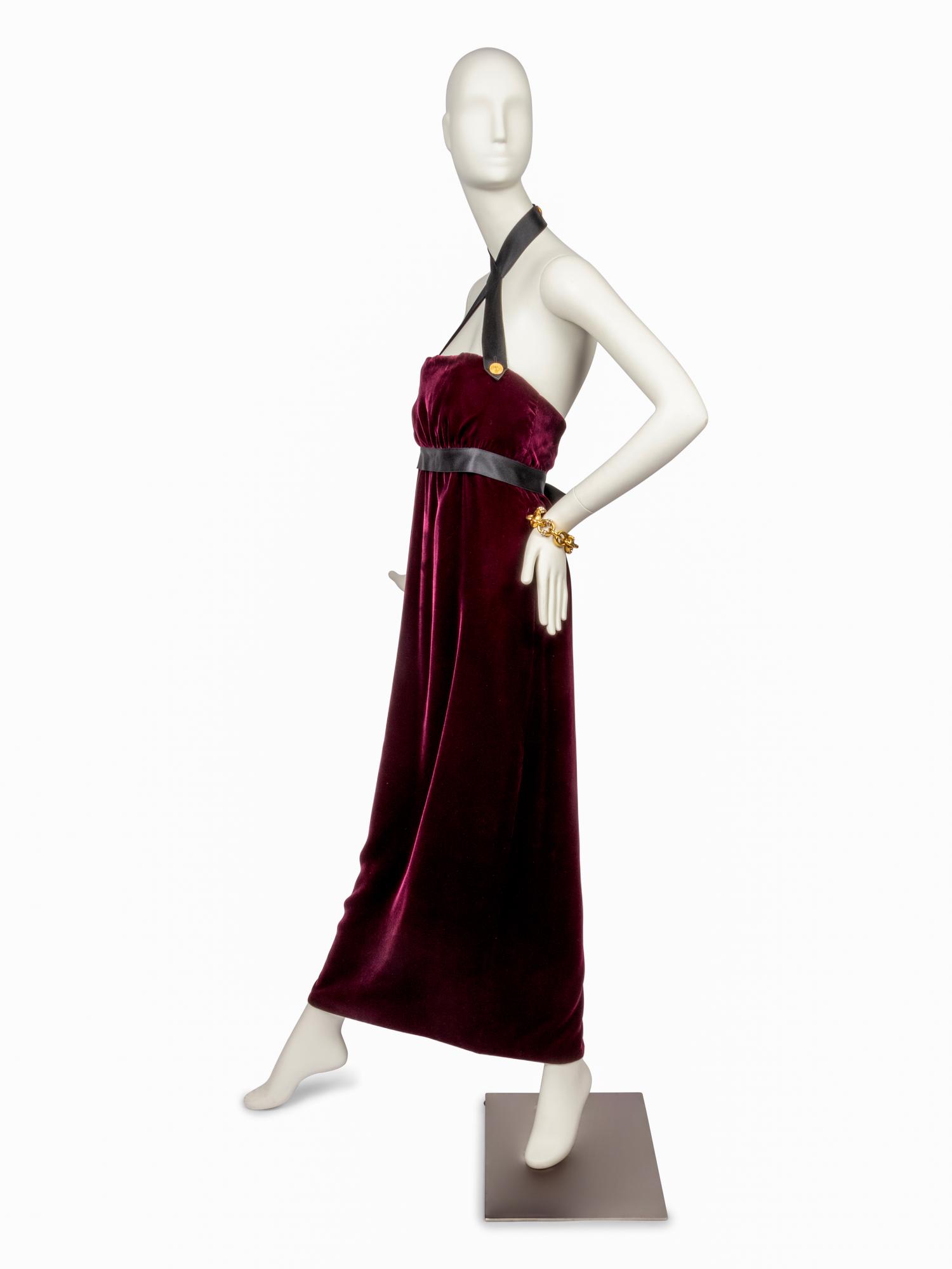 Chanel Velvet Evening Gown, 1980-90s