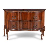 An Italian Rococo-Style Walnut Chest