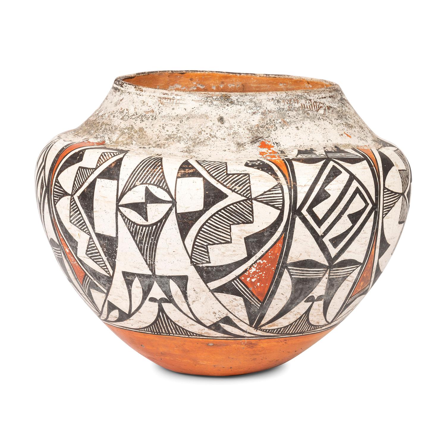 Acoma Polychrome Pottery Jar
