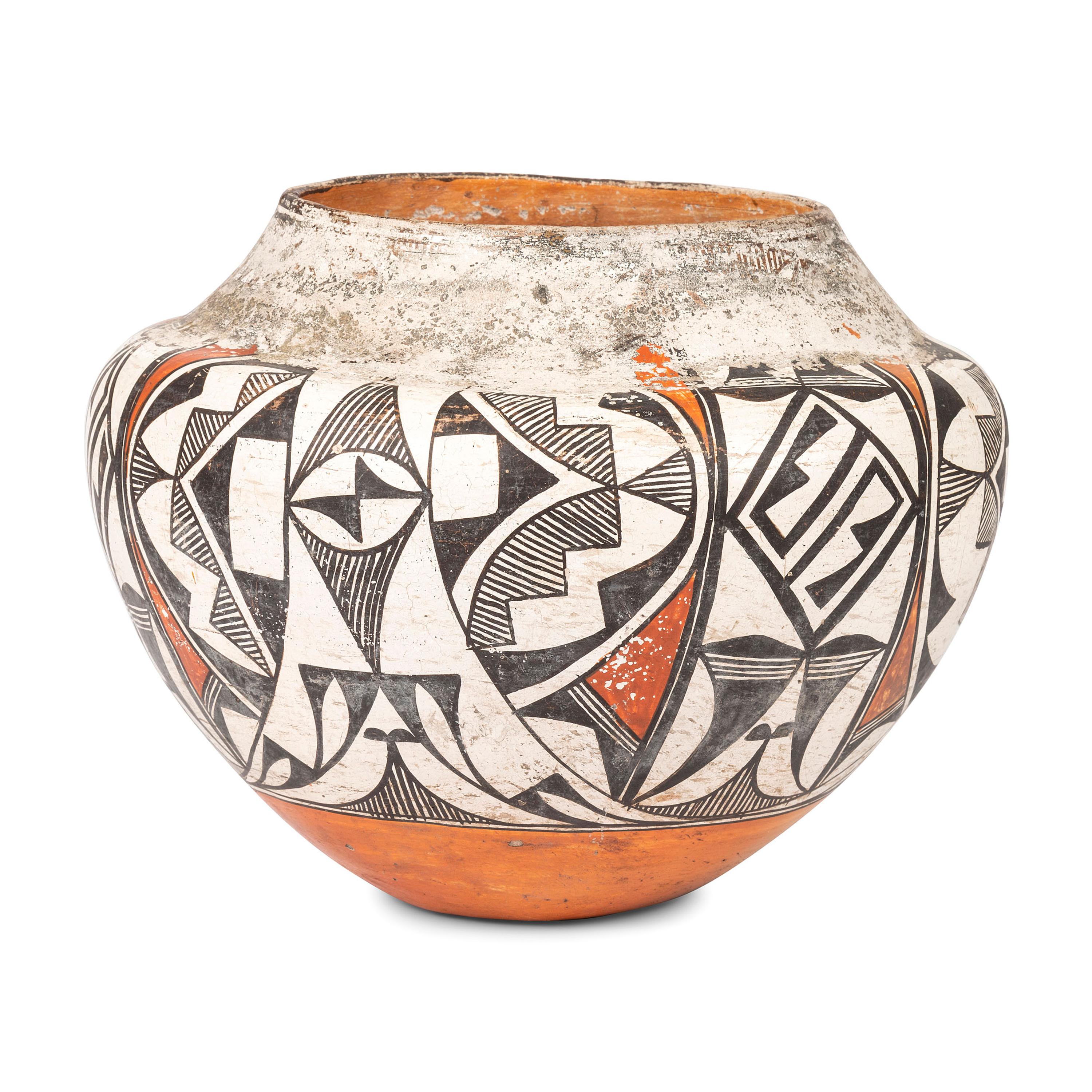 Acoma Polychrome Pottery Jar