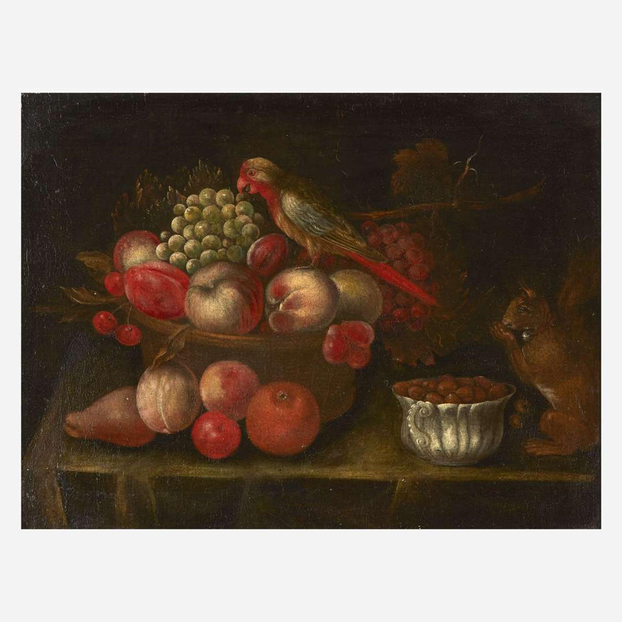 Italian School (18th Century) A Pair of Tabletop Still-Lifes