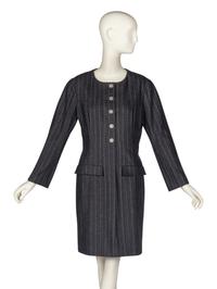 Chanel Pinstripe Coat
