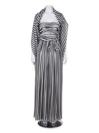 Oscar de la Renta Striped Strapless Jumpsuit, 1978-80