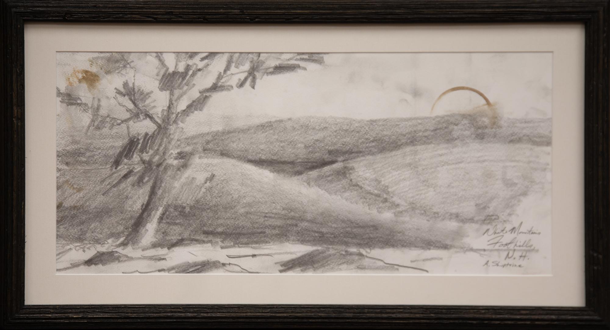 White Mountain Foothills, N.H., together with an autographed first edition of his book entitled, I Come From A Place