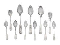A Collection of American Silver Flatware Articles