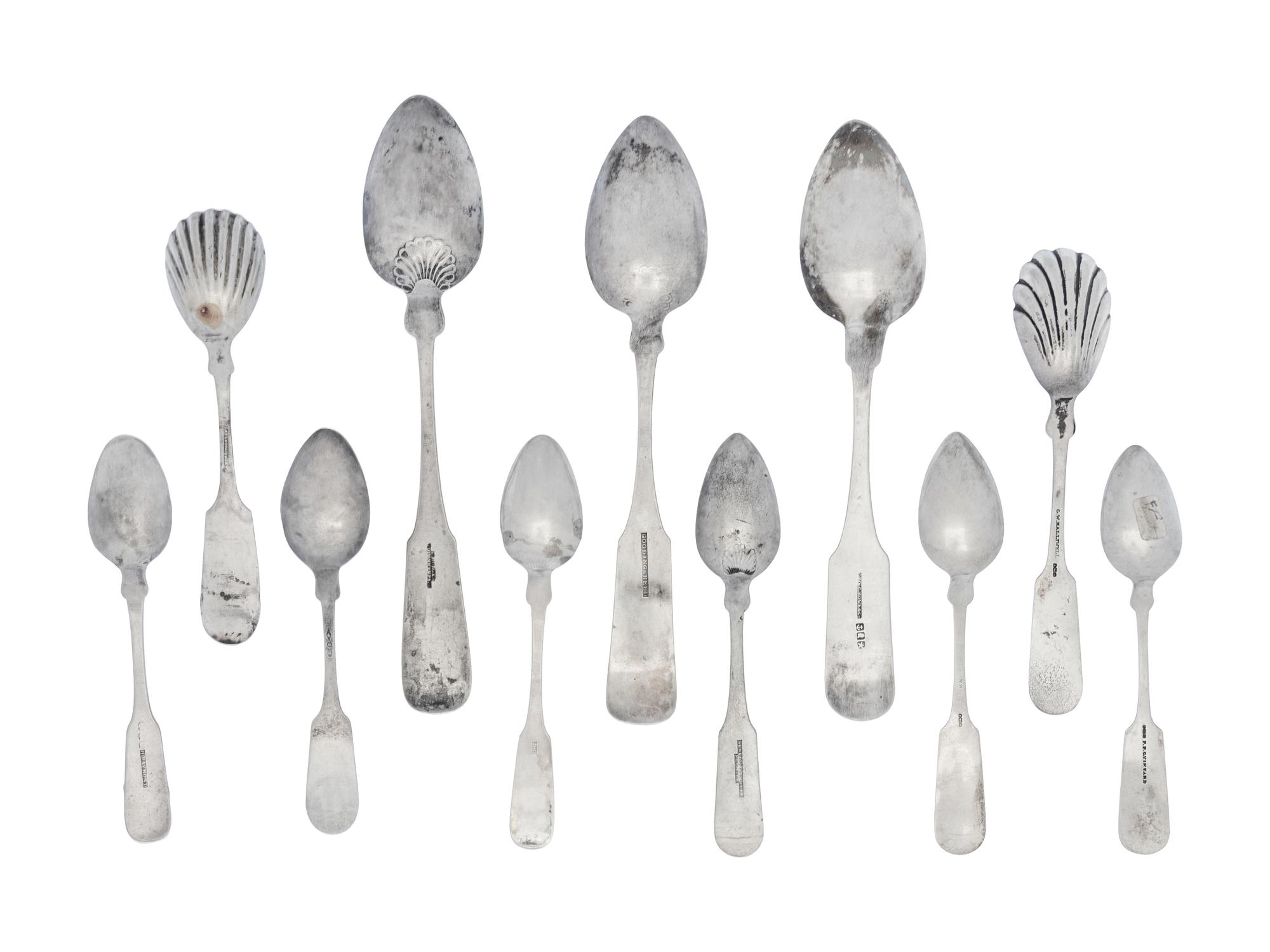 A Collection of American Silver Flatware Articles