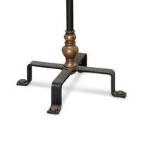 An Iron and Bronze Floor Lamp