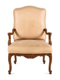 A Regence Style Walnut Armchair