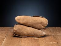 Seneca Quilled Hide Moccasins