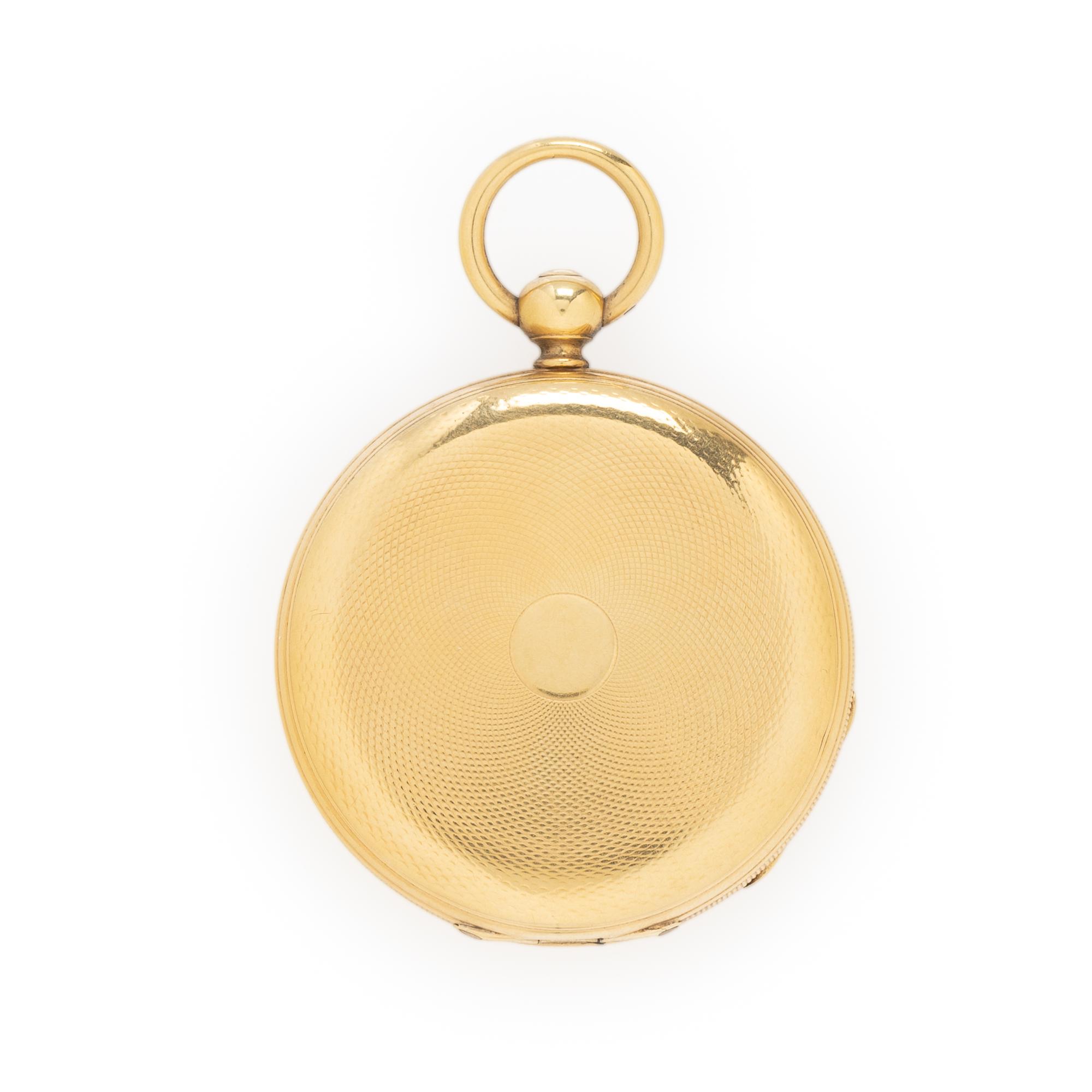 Patek Philippe, 18K Yellow Gold Pocket Watch with Watch Chain and Key Fob