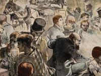 BECKER, Joseph. The Homeless Citizens in Camp on the Shore of Lake Michigan, Near Lincoln Park : Chicago, Frank Leslie's Newspaper, 1871.