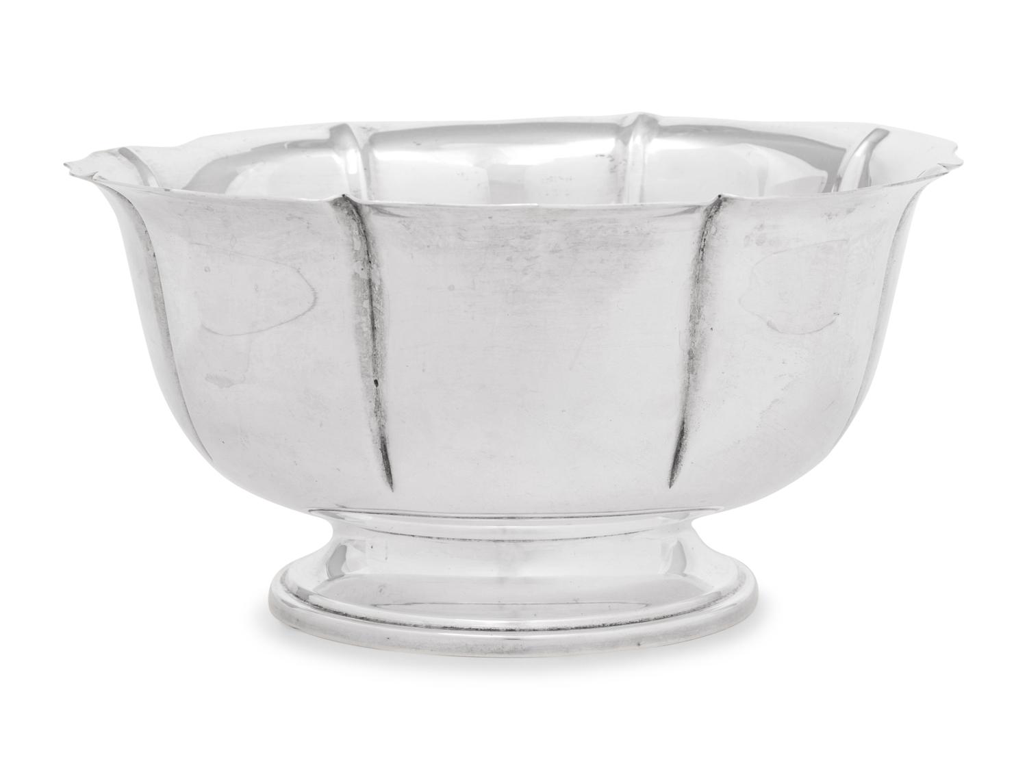 An American Silver Center Bowl