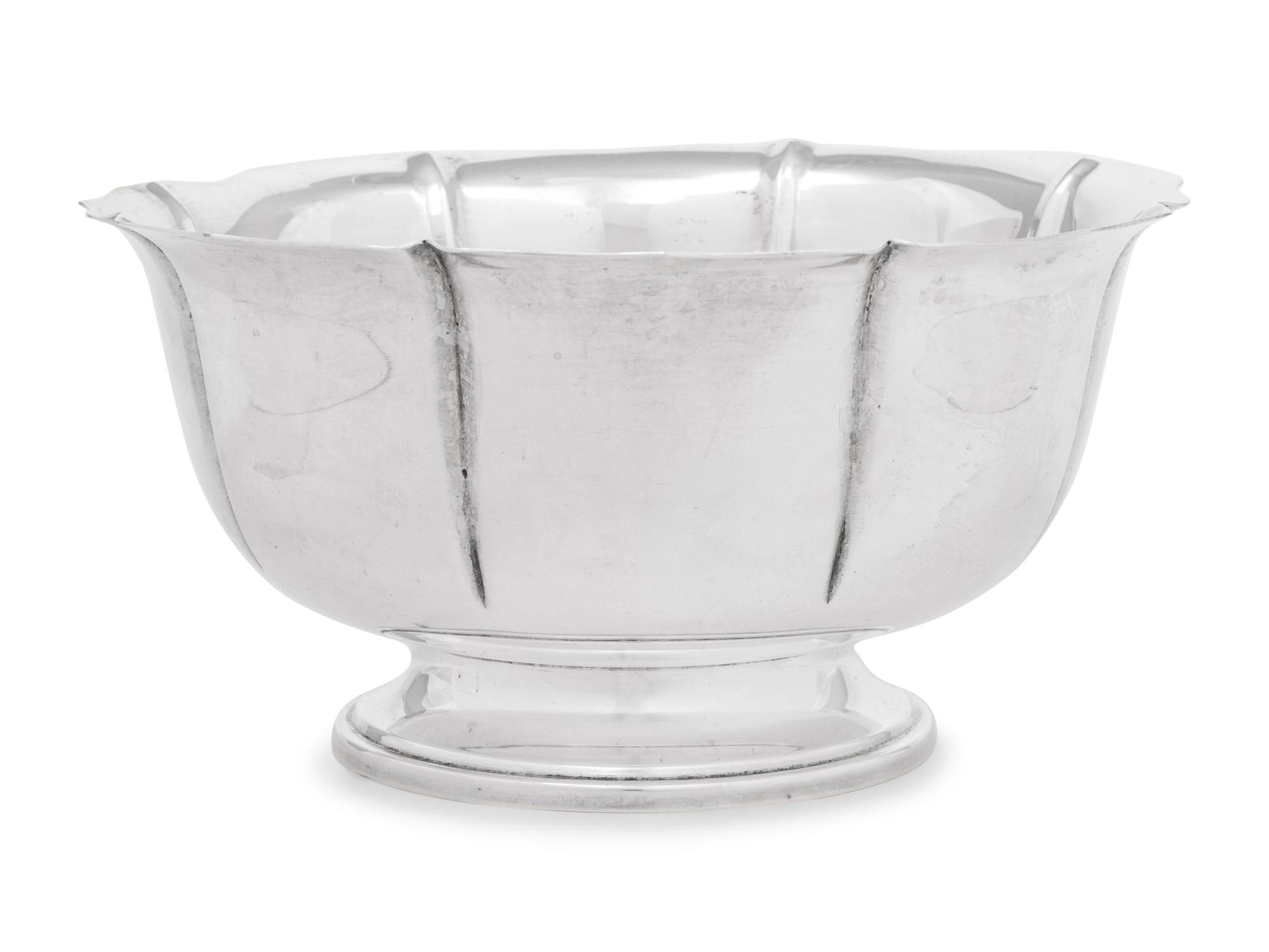 An American Silver Center Bowl