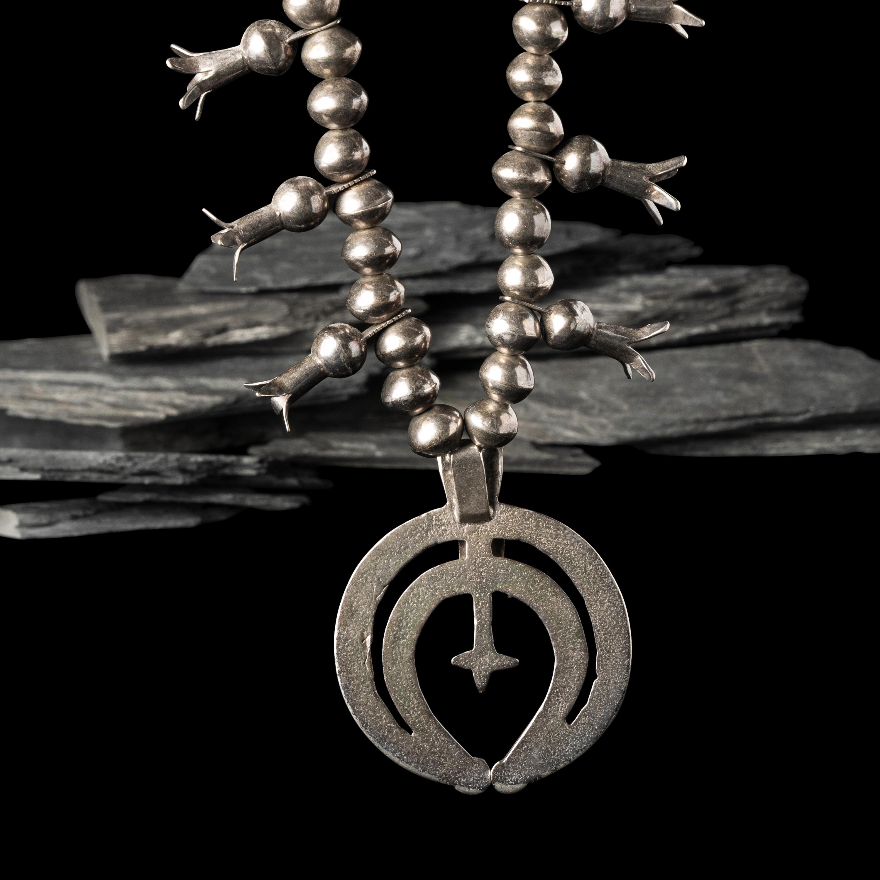 Navajo Squash Blossom Necklace