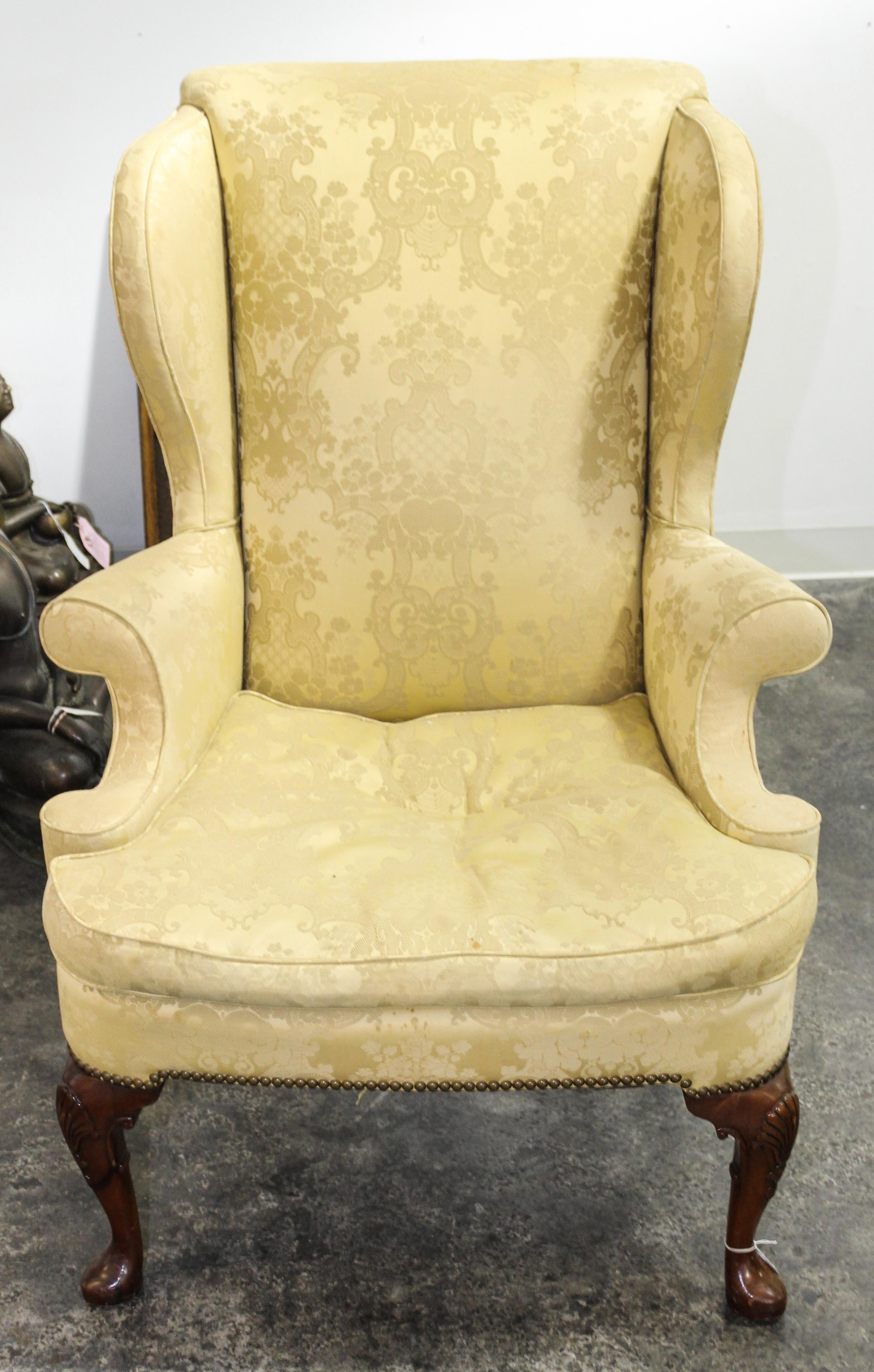 An English Library Chair Height 43 1/2 inches. — 19TH CENTURY