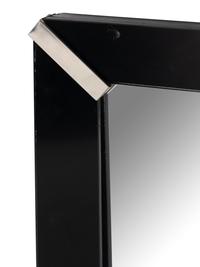 A Reverse-Painted Glass-Framed Mirror