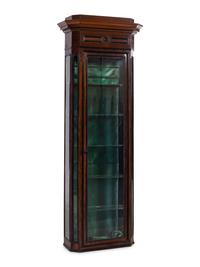 A Victorian Parcel Ebonized Vitrine